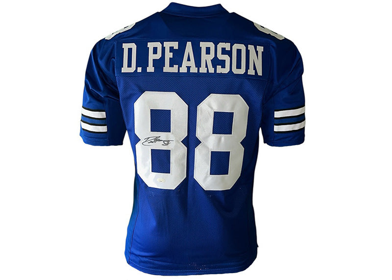 Drew Pearson Signed Dallas Blue Football Jersey JSA