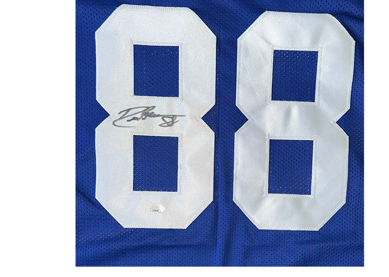 Drew Pearson Signed Dallas Blue Football Jersey JSA