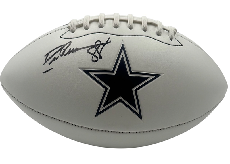 Drew Pearson Signed Dallas Cowboys Logo Football JSA