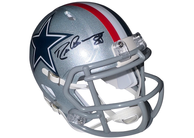 Drew Pearson Signed Dallas Cowboys ThrowBack Speed Mini Helmet JSA