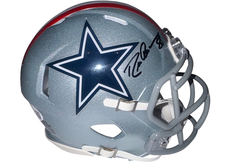 Drew Pearson Signed Dallas Cowboys ThrowBack Speed Mini Helmet JSA