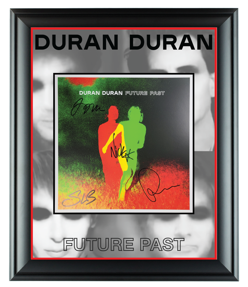 Duran Duran Signed Future Past Album Lp Cd Framed Display