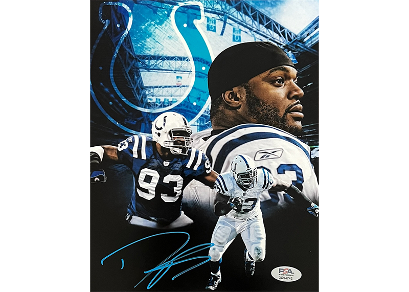 Dwight Freeney Signed Indianapolis Colts 8x10 Photo PSA