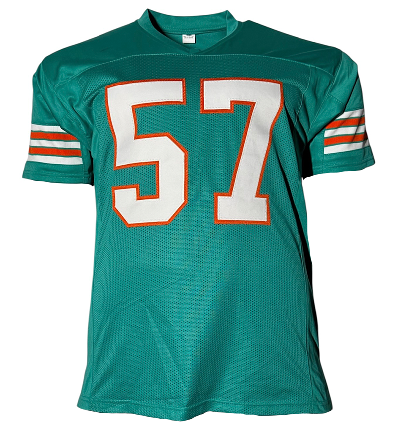 Dwight Stephenson Signed Miami Teal Football Jersey JSA