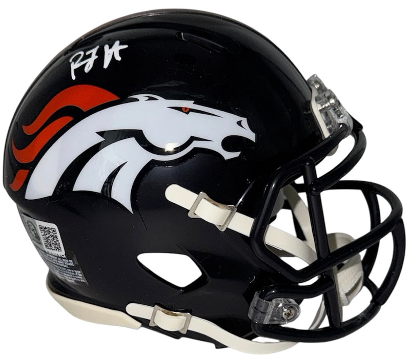RJ Harvey Signed Denver Broncos 2024 Speed Mini Helmet GTSM