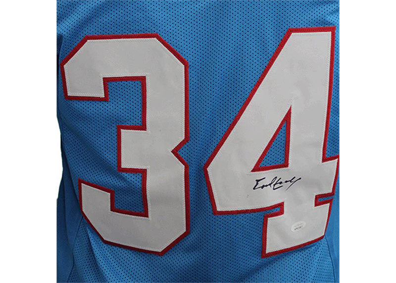 Earl Campbell Autographed Custom Football Jersey Powder Blue (JSA)