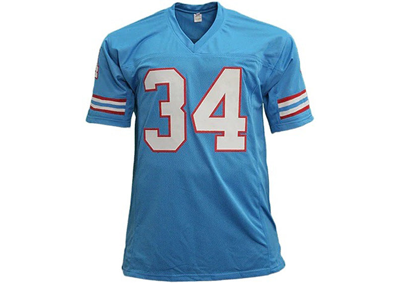 Earl Campbell Autographed Custom Football Jersey Powder Blue (JSA)