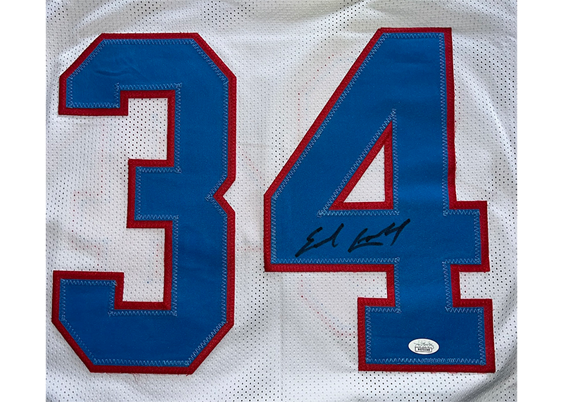 Earl Campbell Signed Houston Football Jersey White (JSA)