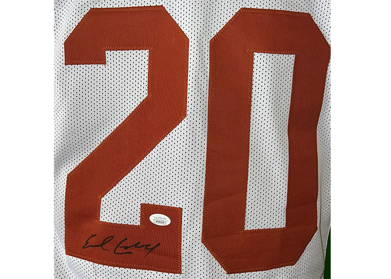 Earl Campbell Signed Texas White College Football Jersey (JSA)