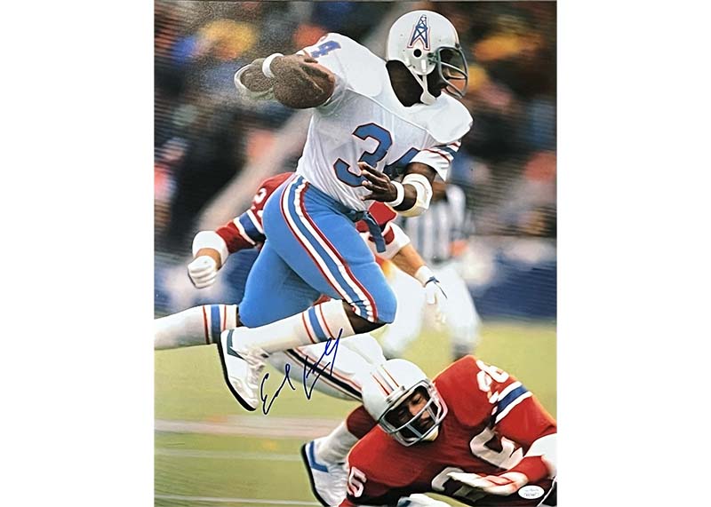 Earl Campbell Signed Houston Oilers 16x20 Photo JSA