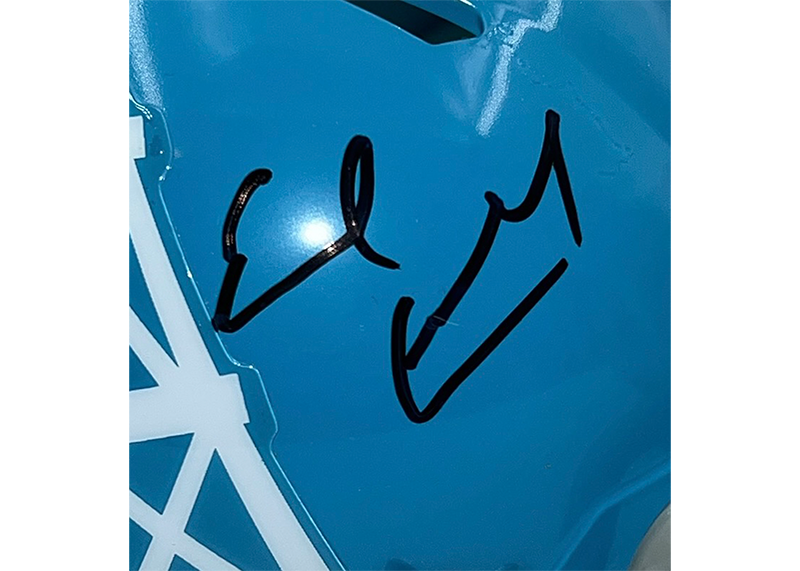 Earl Campbell Signed Houston Oilers Throwback Mini Helmet JSA