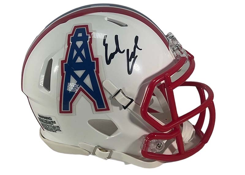 Earl Campbell Signed Houston Oliers TB 81-98 Speed Mini Helmet JSA