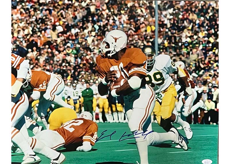 Earl Campbell Signed Texas Longhorns 16x20 Photo JSA