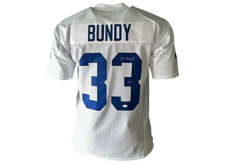 al bundy football helmet Ed O'Neill Al Bundy Signed Polk High White Jersey JSA — Golden Autographs