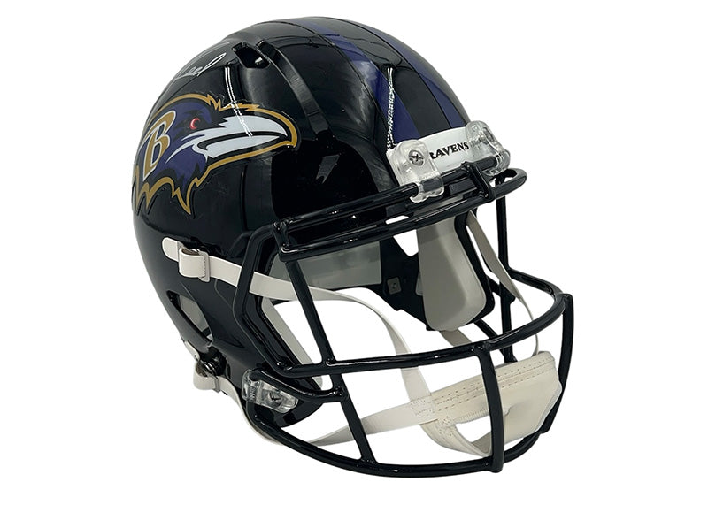 Ed Reed Signed Baltimore Ravens Speed Full Size Football Helmet JSA