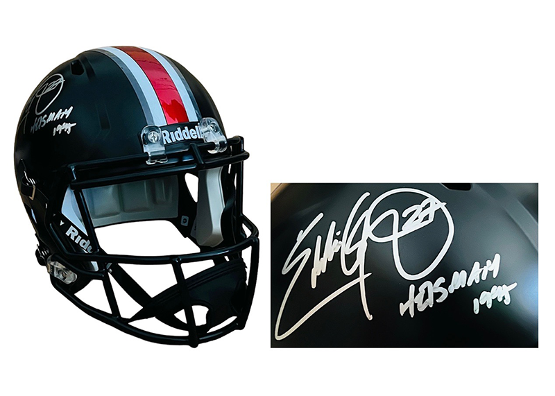 Eddie George Signed Ohio State Buckeyes Eclipse Full-Size Helmet Beckett