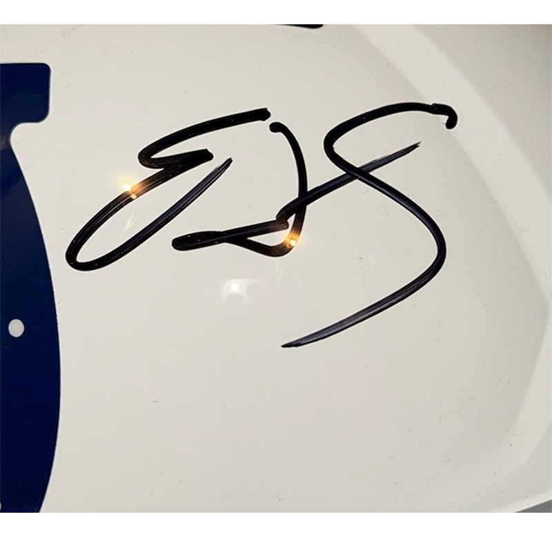 Edgerrin James Signed Colts Speed Full Size Helmet Beckett BAS