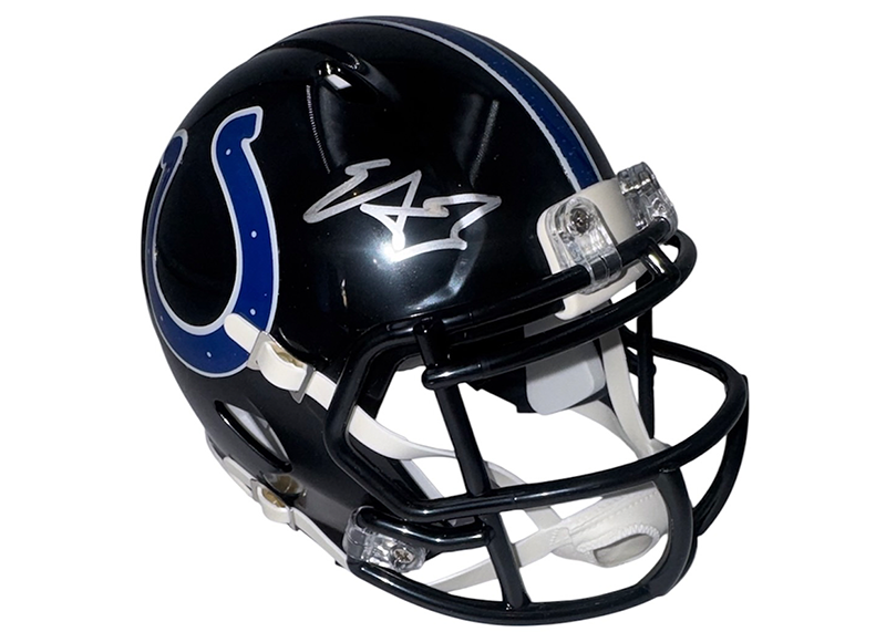 Edgerrin James Signed Indianapolis Colts Alternate Speed Mini Helmet JSA