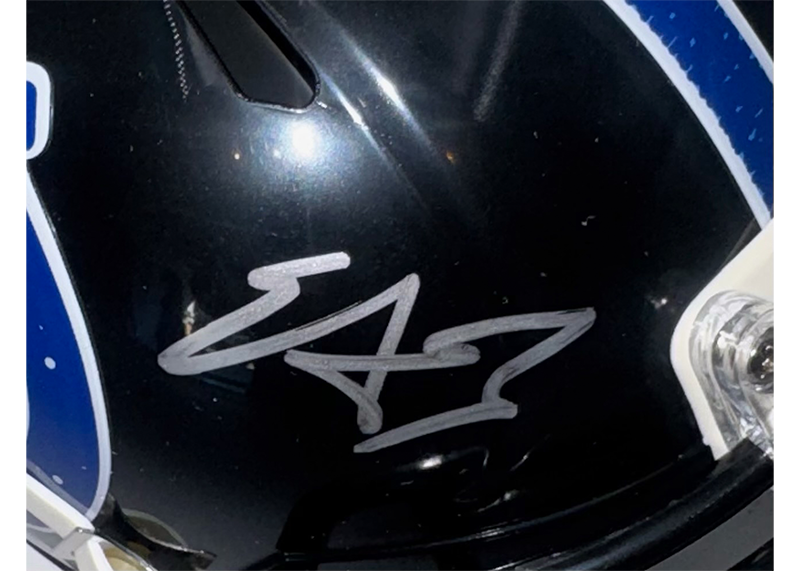 Edgerrin James Signed Indianapolis Colts Alternate Speed Mini Helmet JSA