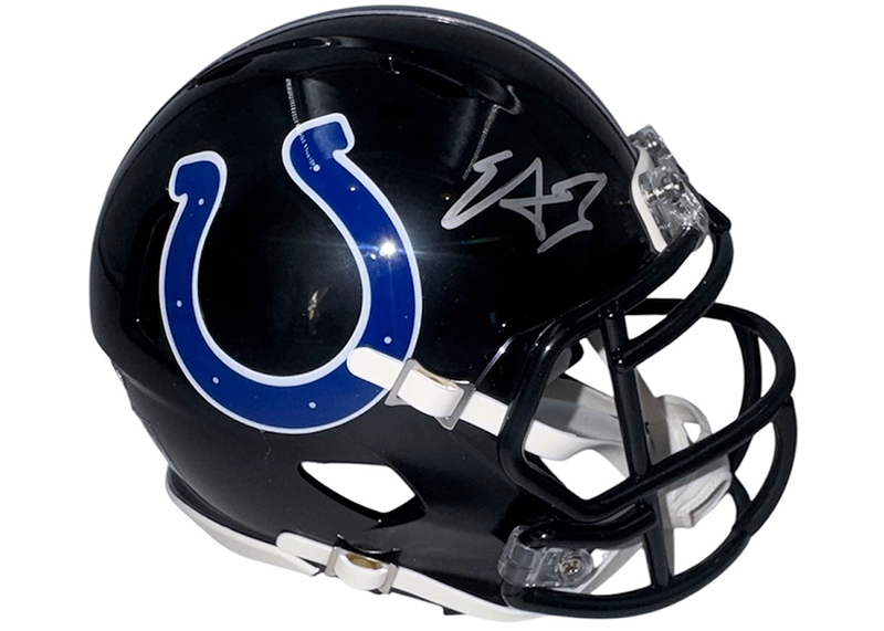 Edgerrin James Signed Indianapolis Colts Alternate Speed Mini Helmet JSA