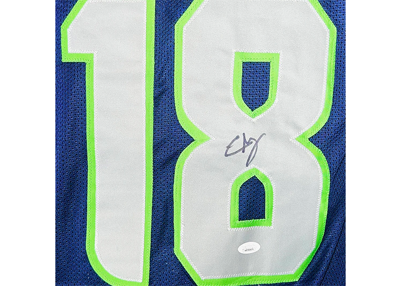 Elijah Arroyo Signed Seattle Navy Game Style Football Jersey JSA