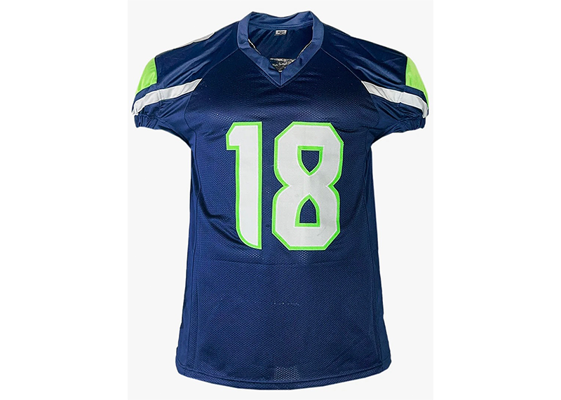 Elijah Arroyo Signed Seattle Navy Game Style Football Jersey JSA