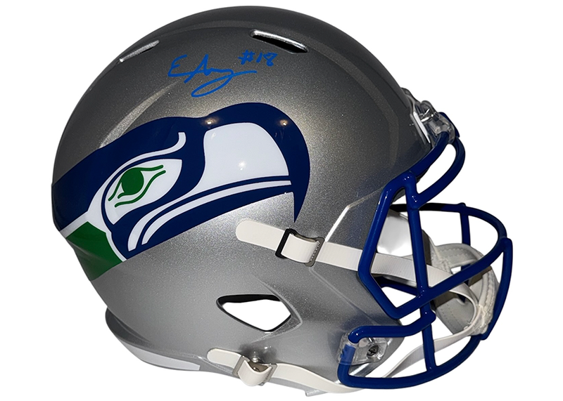 Elijah Arroyo Signed Seattle Seahawks Full Size Throwback Helmet JSA