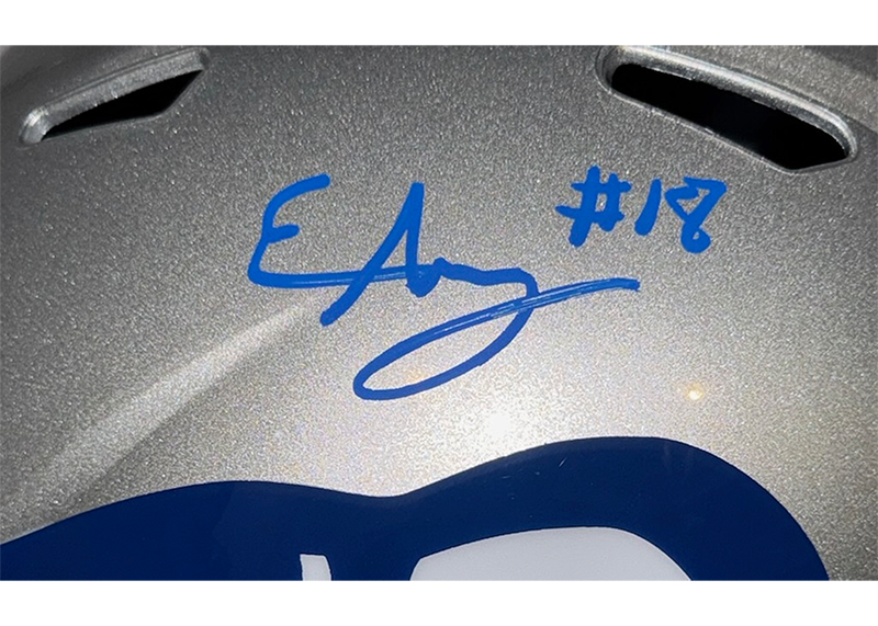 Elijah Arroyo Signed Seattle Seahawks Full Size Throwback Helmet JSA