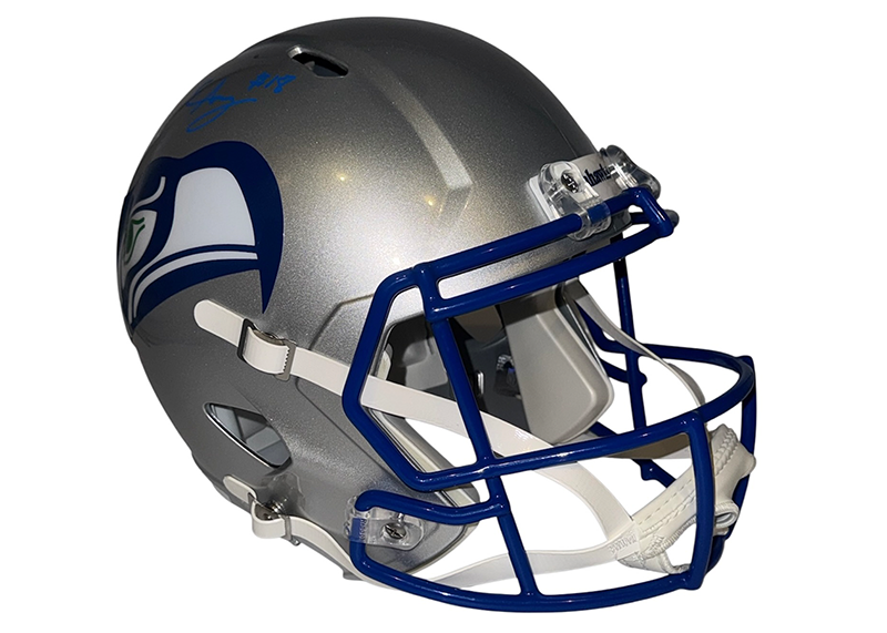 Elijah Arroyo Signed Seattle Seahawks Full Size Throwback Helmet JSA