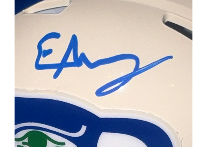 Elijah Arroyo Signed Seattle Seahawks Retro Mini Helmet JSA