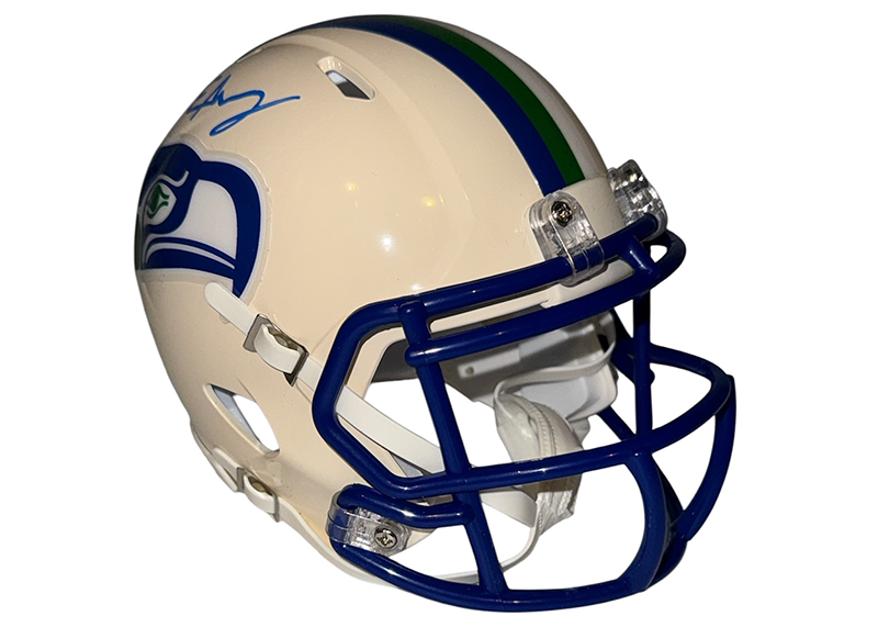 Elijah Arroyo Signed Seattle Seahawks Retro Mini Helmet JSA