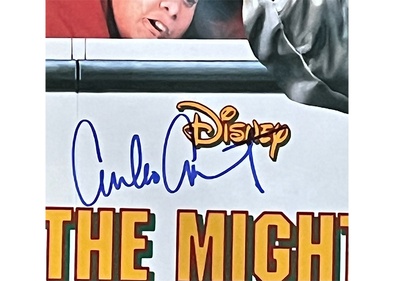 Emilio Estevez Signed The Mighty Ducks 11x17 Photo JSA