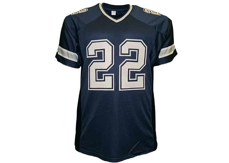 Emmitt Smith Unsigned Dallas Blue Football Jersey