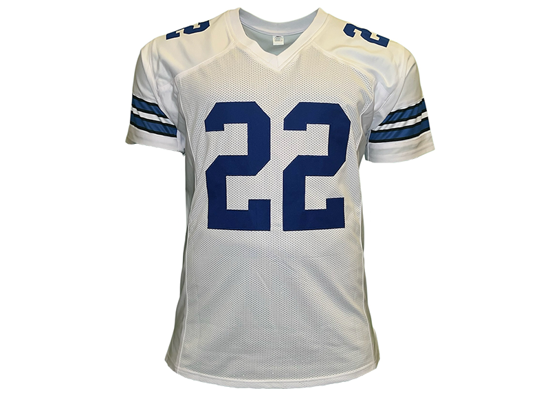 Emmitt Smith Unsigned Dallas White Football Jersey