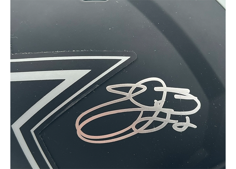 Emmitt Smith Signed Cowboys Full Size Authentic Eclipse Helmet JSA