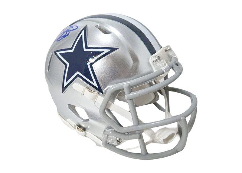 Emmitt Smith Signed Dallas Cowboys Speed Mini Football Helmet JSA