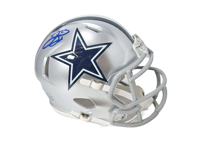 Emmitt Smith Signed Dallas Cowboys Speed Mini Football Helmet JSA