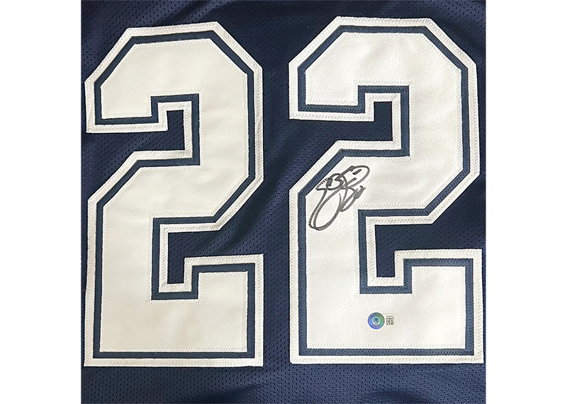 Emmitt Smith Signed Dallas Navy Alternate Football Jersey Beckett