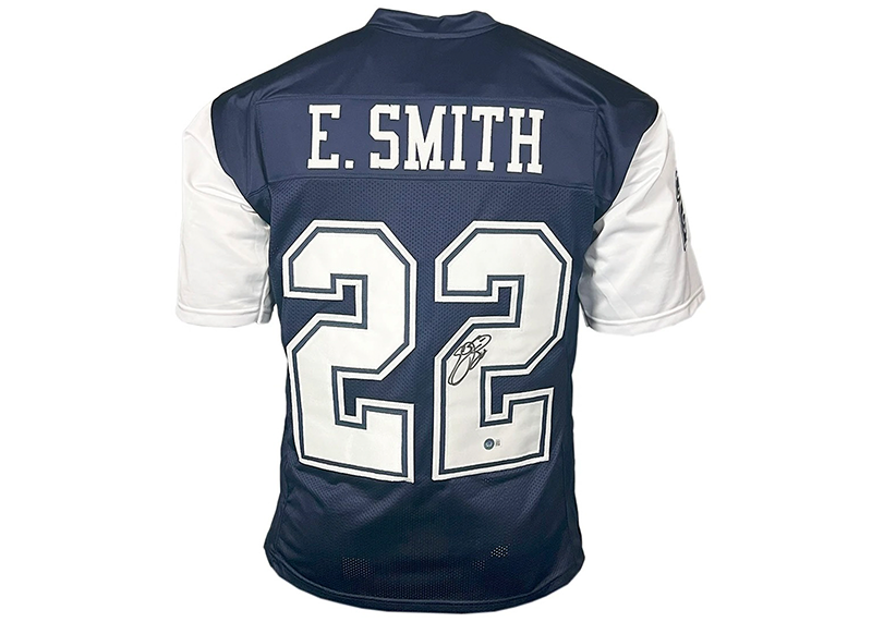 Emmitt Smith Signed Dallas Navy Alternate Football Jersey Beckett