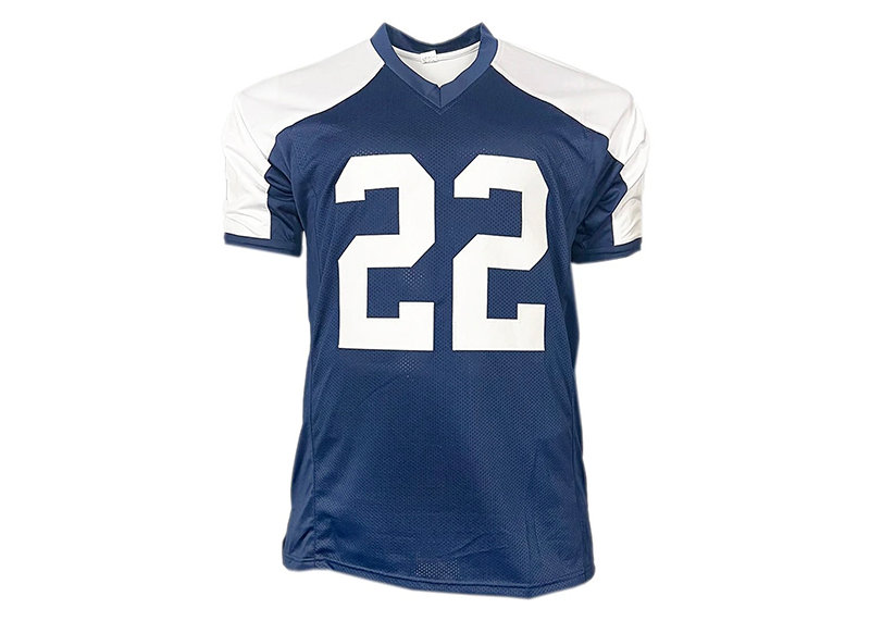 Emmitt Smith Signed Dallas Thanksgiving Football Jersey JSA