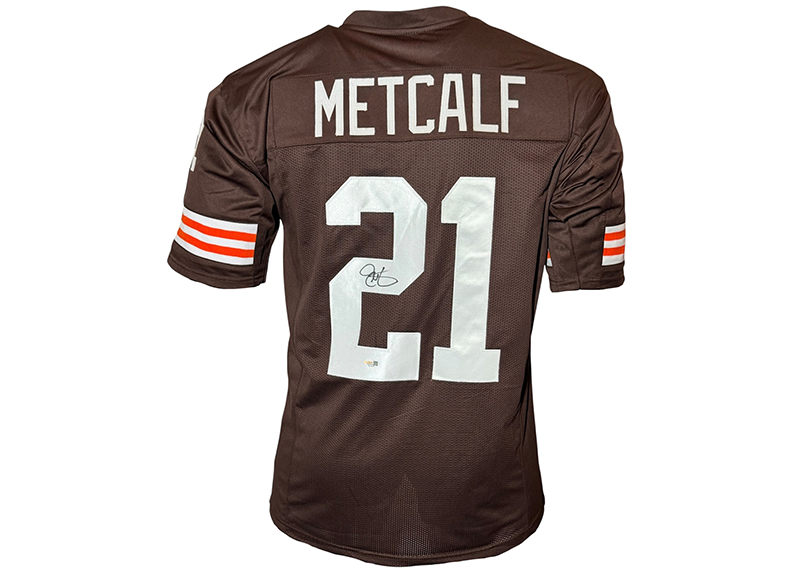 Eric Metcalf Signed Cleveland Brown Football Jersey JSA