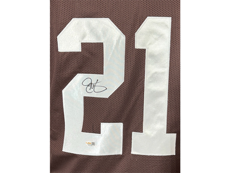 Eric Metcalf Signed Cleveland Brown Football Jersey JSA