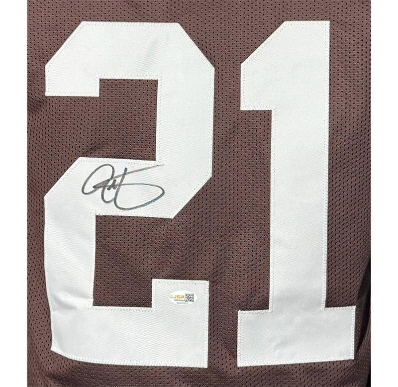 Eric Metcalf Signed Cleveland Brown Football Jersey JSA