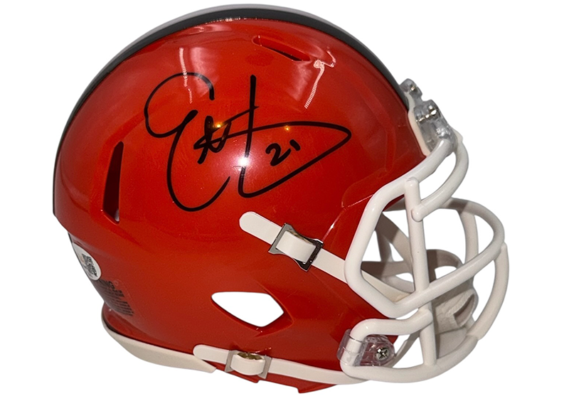 Eric Metcalf Signed Cleveland Browns Speed Mini Helmet JSA