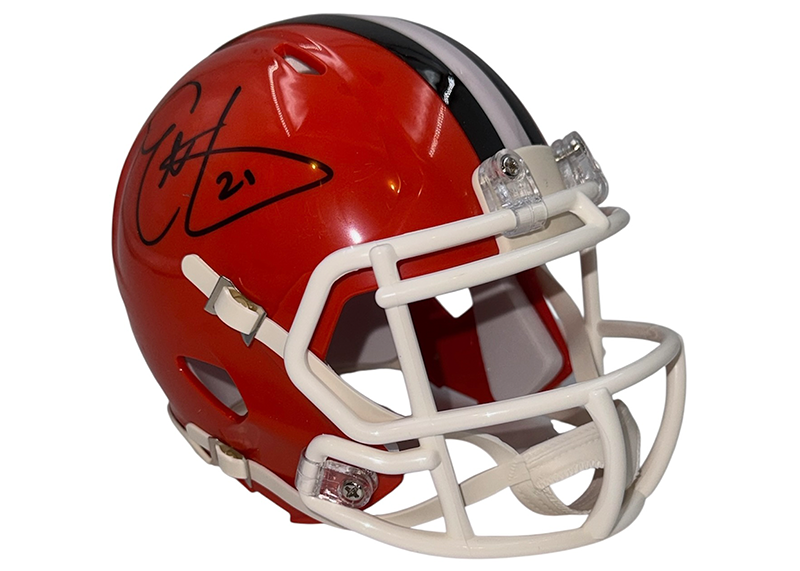 Eric Metcalf Signed Cleveland Browns Speed Mini Helmet JSA