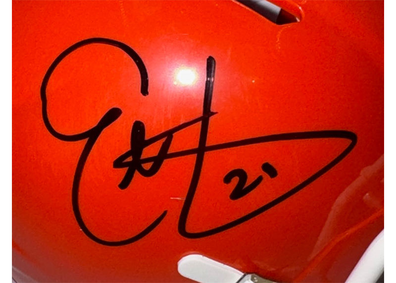 Eric Metcalf Signed Cleveland Browns Speed Mini Helmet JSA