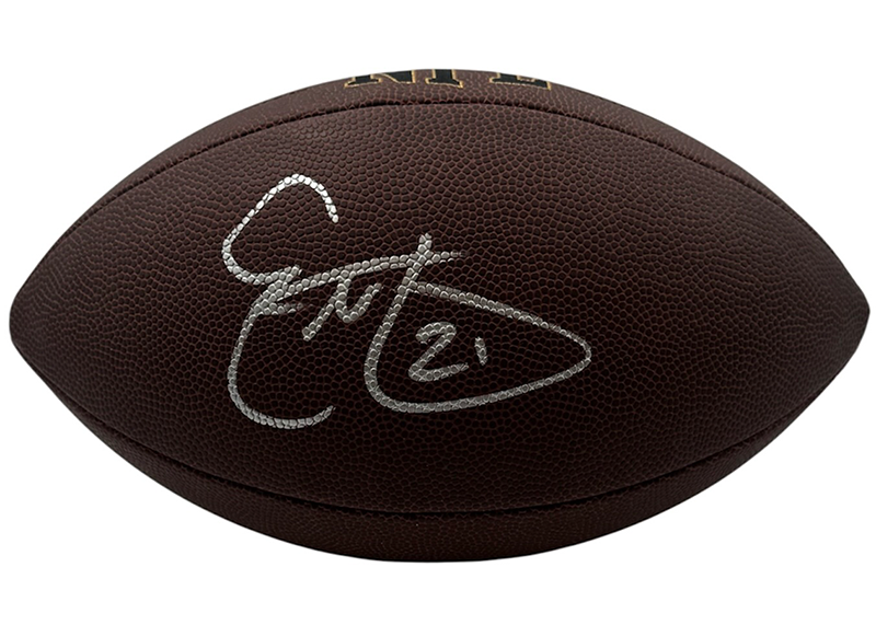 Eric Metcalf Signed Wilson NFL Football JSA