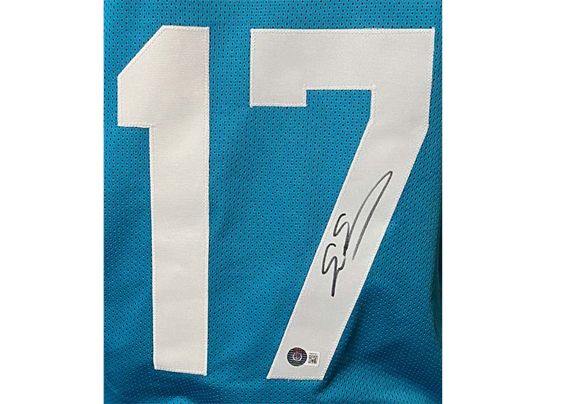 Evan Engram Signed Jacksonville Teal Football Jersey Beckett