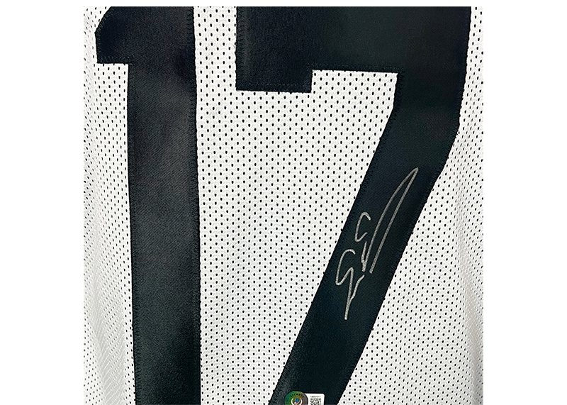 Evan Engram Signed Jacksonville White Football Jersey Beckett