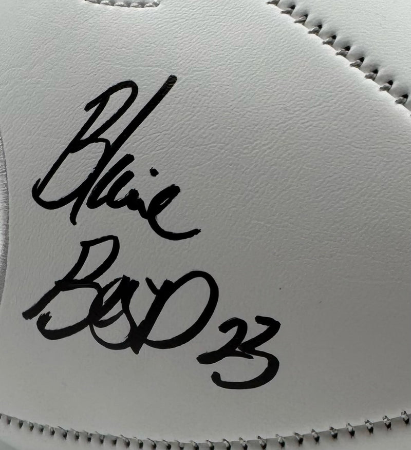 Blaine Bishop Signed Tennessee Titans Logo Football JSA
